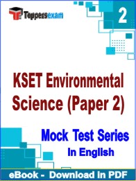 KSET Environmental Science (Paper 2) Exam PDF Book In English - Question Paper