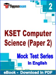 KSET Computer Science (Paper 2) Exam PDF Book In English - Question Paper