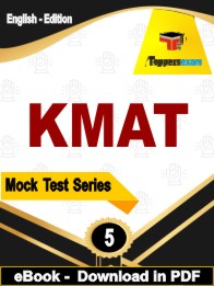 KMAT Exam PDF Book In English - Practice Set
