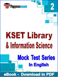 KSET Library & Information Science Exam PDF Book In English - Question Paper