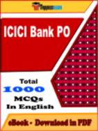 ICICI Bank PO PDF Book In English - MCQ / Objective Questions