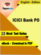 ICICI Bank PO Test PDF Book In English - Mock Test/Practice Set