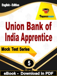 Union Bank of India Apprentice Exam PDF Book In English - Practice Set