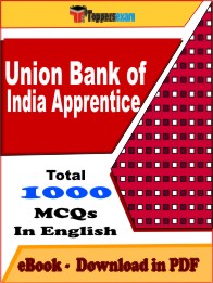 Union Bank of India Apprentice Exam PDF Book In English - MCQ / Objective Questions
