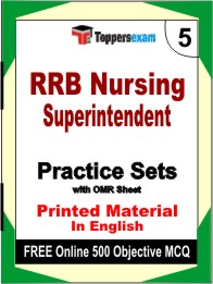 RRB Nursing Superintendent Exam Book in English - Mock Test / Practice Set