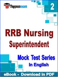 RRB Nursing Superintendent Exam PDF Book In English - Question Paper