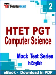 HTET PGT Computer Science Exam PDF Book In English - Question Paper