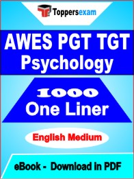 AWES PGT TGT Psychology One Liner Book PDF in English