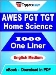 AWES PGT TGT Home Science One Liner Book PDF in English