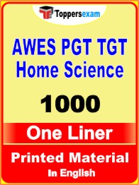 AWES PGT TGT Home Science One Liner Book in English
