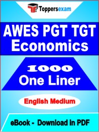 AWES PGT TGT Economics One Liner Book PDF in English