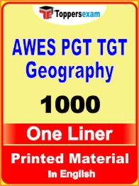 AWES PGT TGT Geography One Liner Book in English