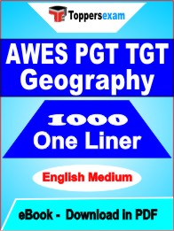 AWES PGT TGT Geography One Liner Book PDF in English