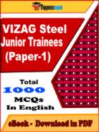 VIZAG Steel Junior Trainees (Paper-1) PDF Book In English - MCQ / Objective Questions