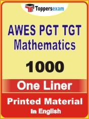 AWES PGT TGT Mathematics One Liner Book in English