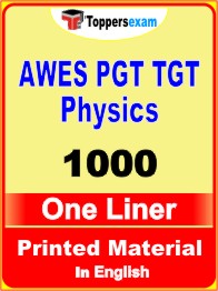 AWES PGT TGT Physics One Liner Book in English