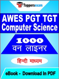 AWES PGT TGT Computer Science One Liner Book PDF in Hindi