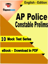 AP Police Constable Prelims Exam PDF Book In English - Mock Test/Practice Set