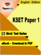 KSET Paper 1 Test PDF Book In English - Mock Test/Practice Set