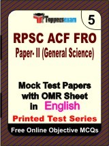 RPSC ACF FRO (General Science) Exam Mock Test Papers (Book) in English