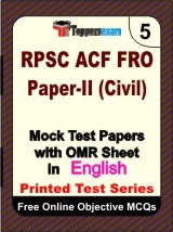 RPSC ACF FRO (Civil) Exam Mock Test Papers (Book) in English