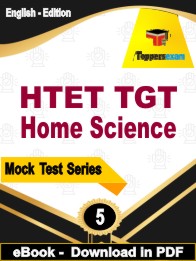 HTET TGT Home Science Exam  PDF Book In English - Practice Set