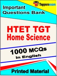 HTET TGT Home Science Exam  Book in English - Objective MCQ