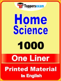 Home Science One Liner Book in English