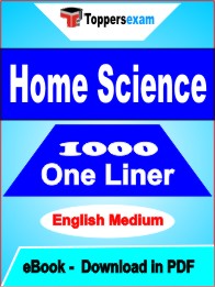 Home Science One Liner Book PDF in English