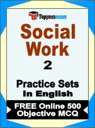 Social Work Exam Book in English - Question Paper / Practice Set