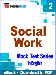 Social Work Exam PDF Book In English - Question Paper