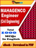 MAHAGENCO Engineer (Civil Engineering) PDF Book In English - MCQ / Objective Questions