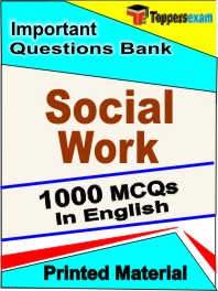 Social Work Exam Book in English - Objective MCQ