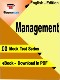 Management Exam PDF Book In English - Mock Test/Practice Set