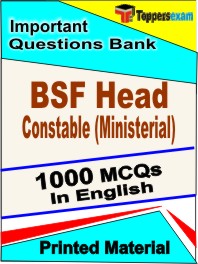 BSF Head Constable (Ministerial) Exam Book in English - Objective MCQ