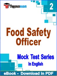 Food Safety Officer Exam PDF Book In English - Question Paper