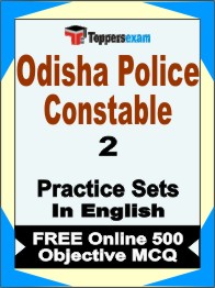 Odisha Police Constable Exam Book in English - Question Paper / Practice Set