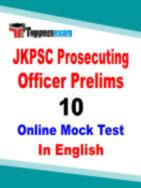 JKPSC Prosecuting Officer Question Paper