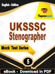 UKSSSC Stenographer Exam PDF Book In English - Practice Set