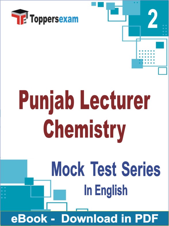 Punjab Lecturer Chemistry PDF Book In English - Question Paper