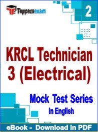 KRCL Technician 3 (Electrical) Exam PDF Book In English - Question Paper