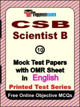 CSB Scientist B Exam Mock Test Papers (Book) in English