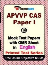 APVVP CAS (Paper 1) Exam Mock Test Papers (Book) in English