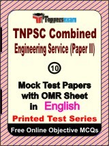 TNPSC COMBINED ENGINEERING SERVICE PAPER II Exam 10 Practice Set Book (English)