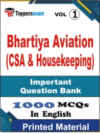 Bhartiya Aviation (CSA & Housekeeping) Book in English - Objective MCQ (VOL.1)