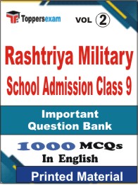 Rashtriya Military School Admission (Class-9) Book in English - Objective MCQ (VOL.2)