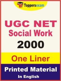 UGC NET Social Work One Liner Book in English