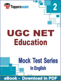 UGC NET Education Test PDF Book In English - Question Paper