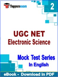 UGC NET Electronic Science Test PDF Book In English - Question Paper