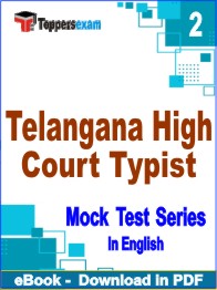 Telangana High Court Typist Test PDF Book In English - Question Paper